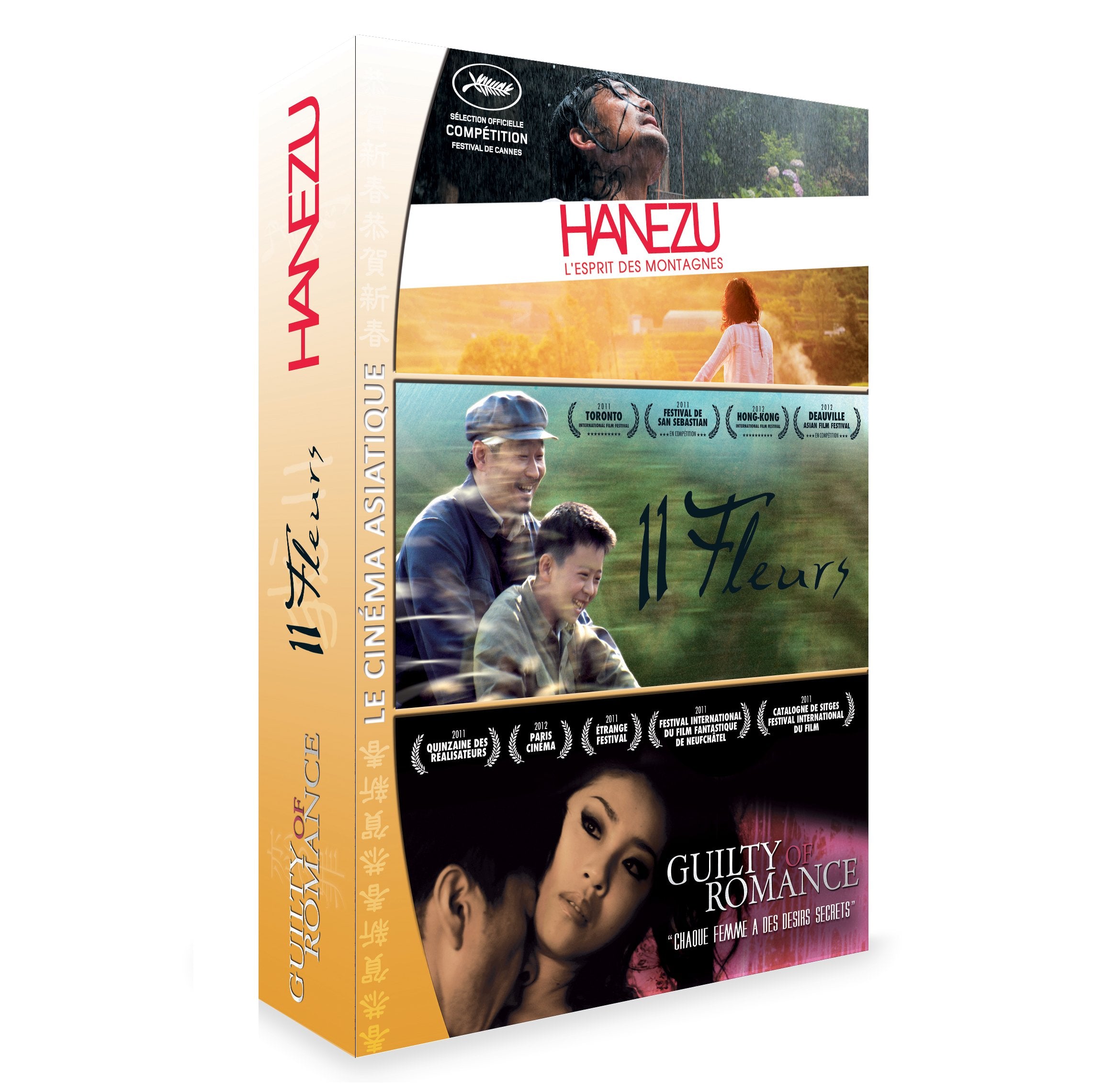 Cinéma Asiatique : Hanezu-l'esprit des Montagnes + 11 Fleurs + Guilty of Romance dvd
