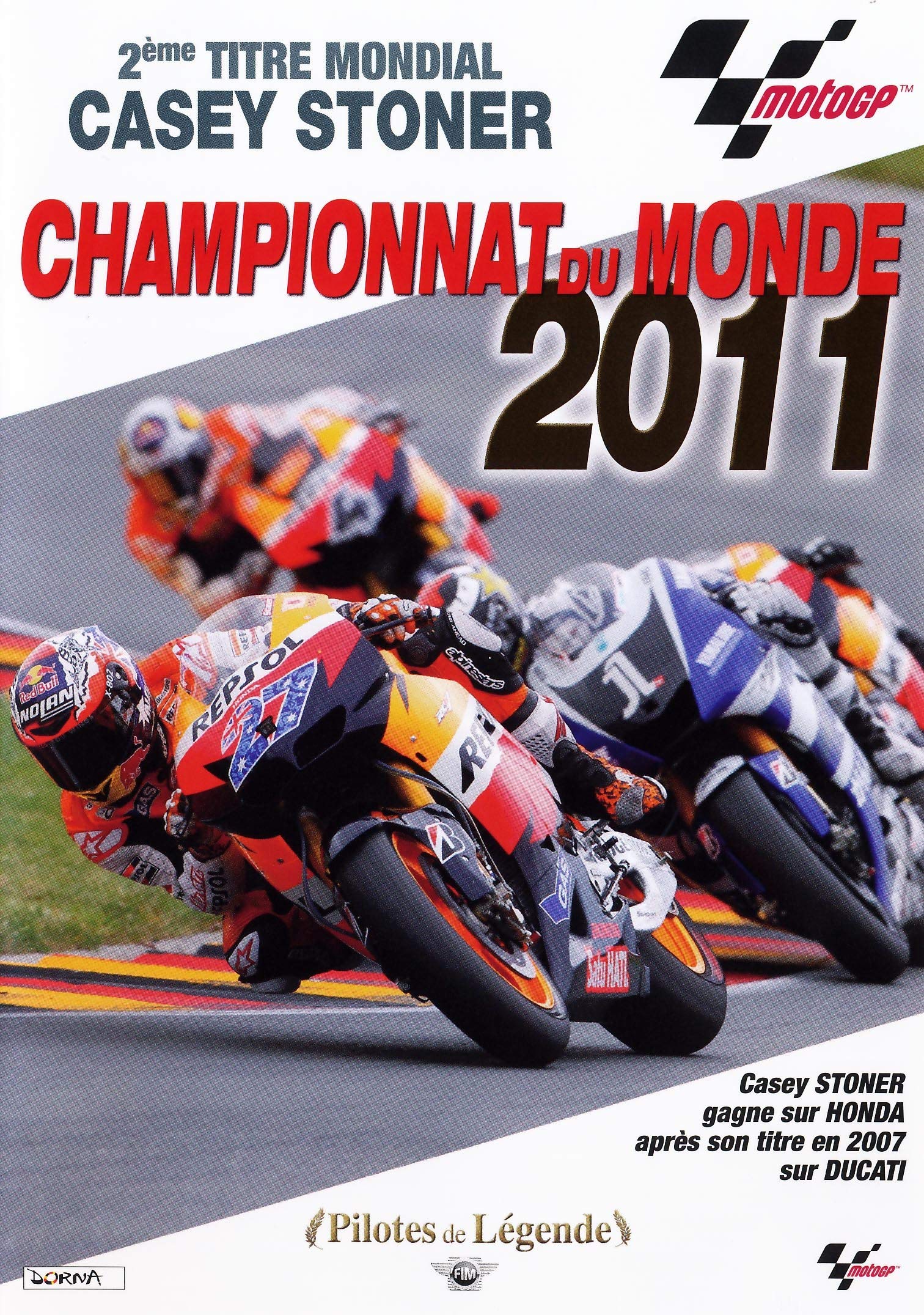 Championnat du Monde Moto GP 2011 dvd