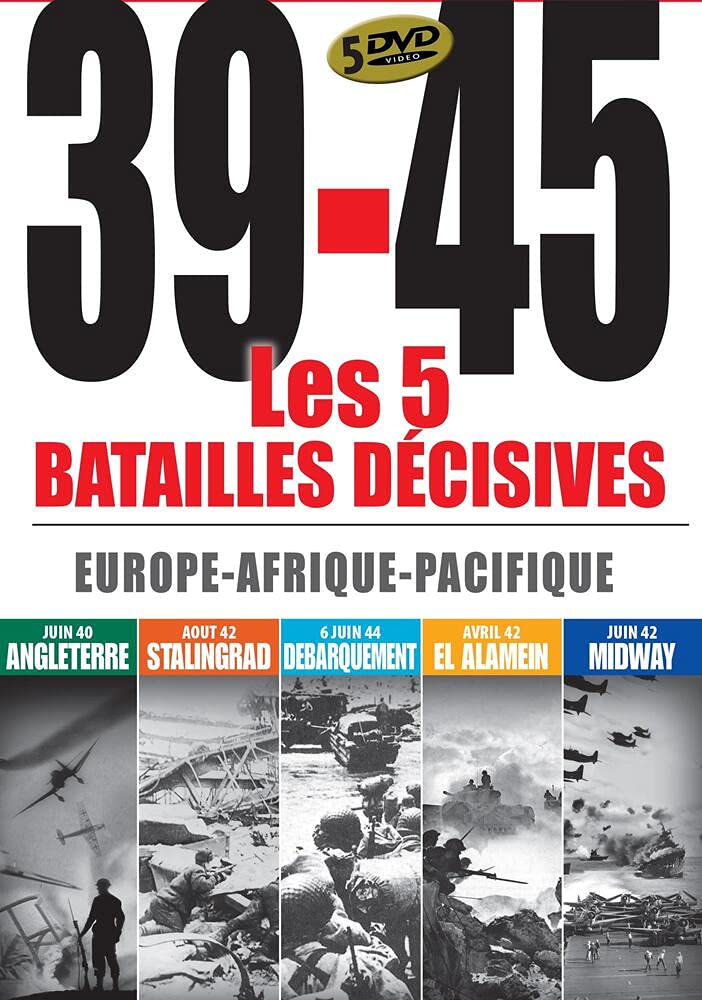39-45, Les 5 batailles décisives : Europe-Afrique-Pacifique dvd