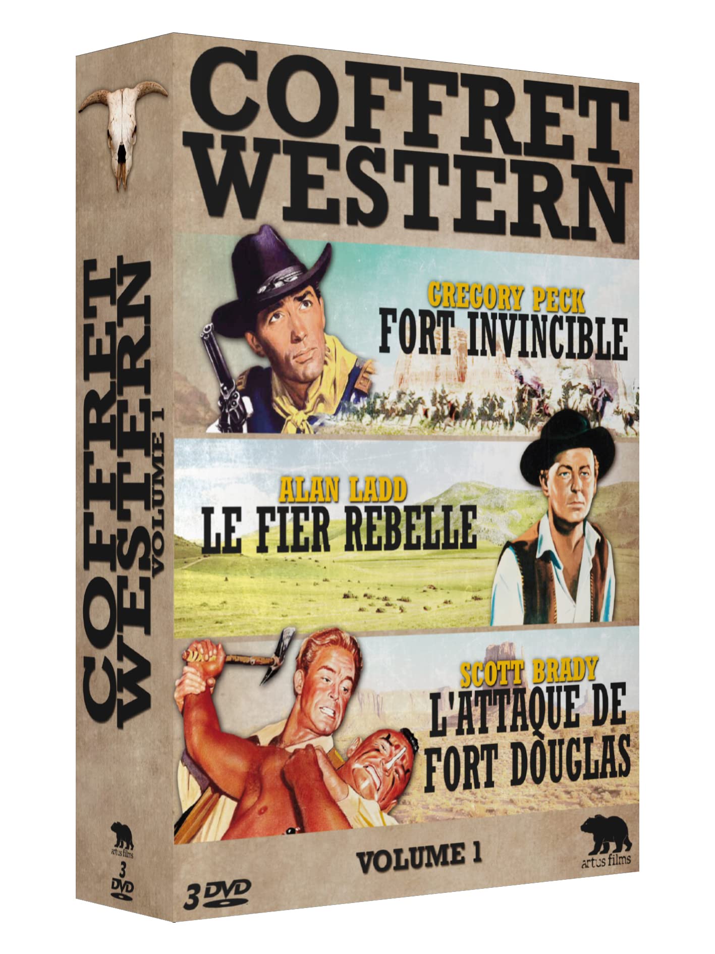 Coffret western, vol. 1, 3 films : fort invincible ; le fier rebelle ; l'attaque de fort douglas Movies
