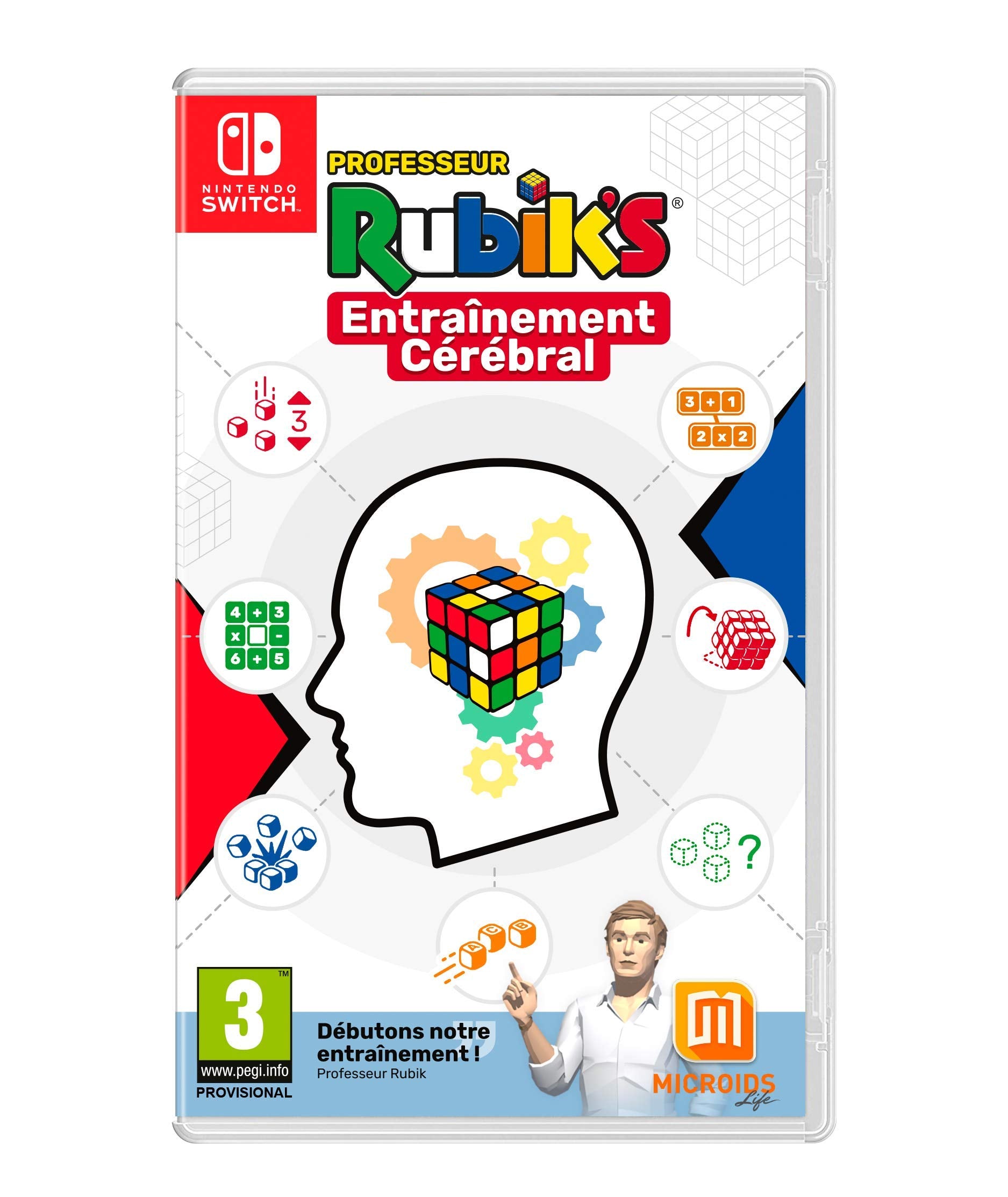 Just For Games FOR GAMES ENTRAINEMENT.PROF RUBIK SWI VF, 3760156486215, Schwarz Nintendo Switch