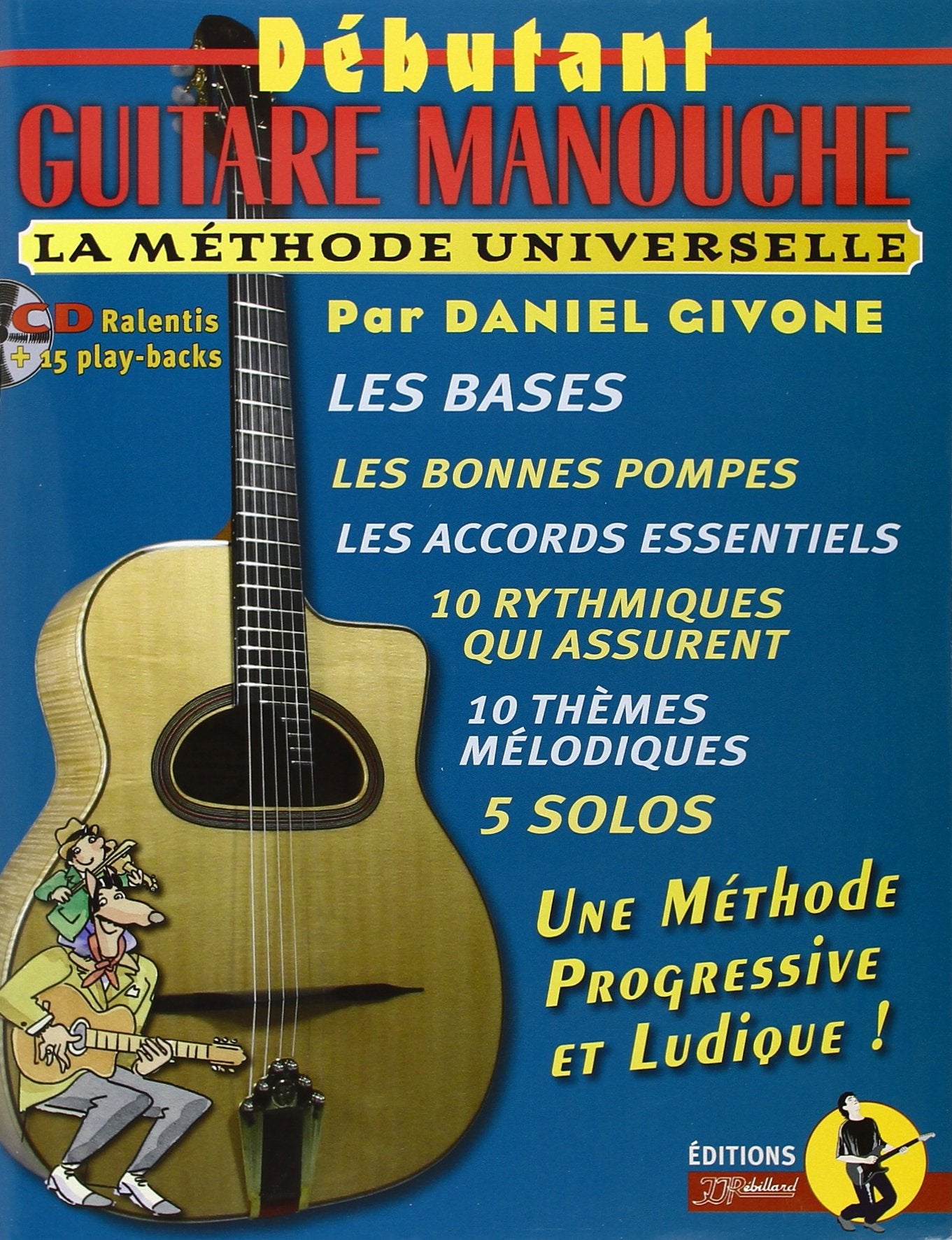 Givone : Débutant guitare manouche (+ 1 CD) - Rébillard book