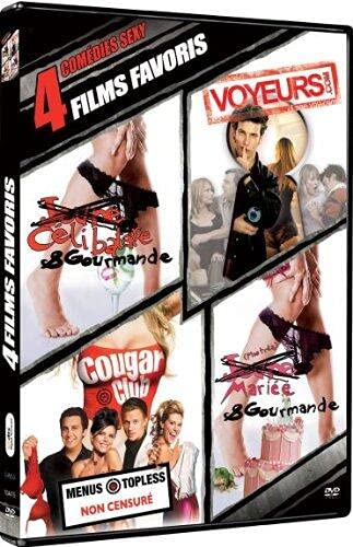 Coffret comédies sexy : jeune célibataire & gourmande ; voyeurs.com ; cougar club ; jeune marié & gourmande Movies