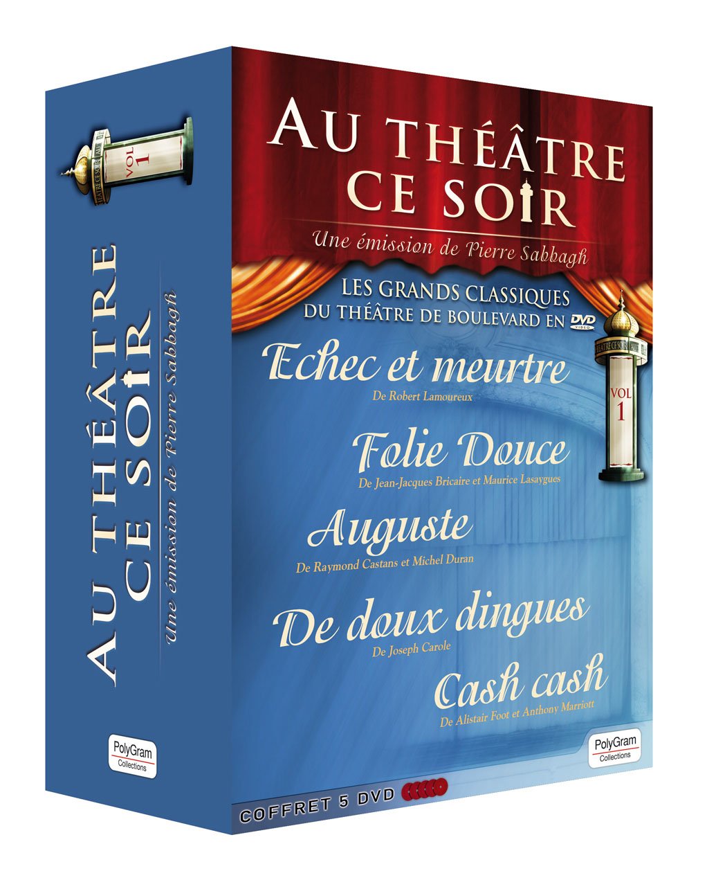 Coffret 5 DVD : Au Théâtre Ce Soir Volume1 Films