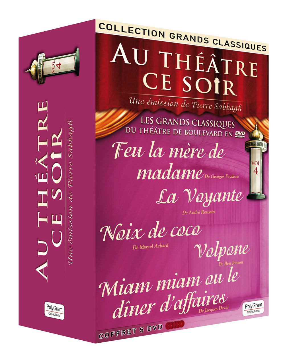Coffret 5 DVD : Au Théâtre Ce Soir Volume4 Films