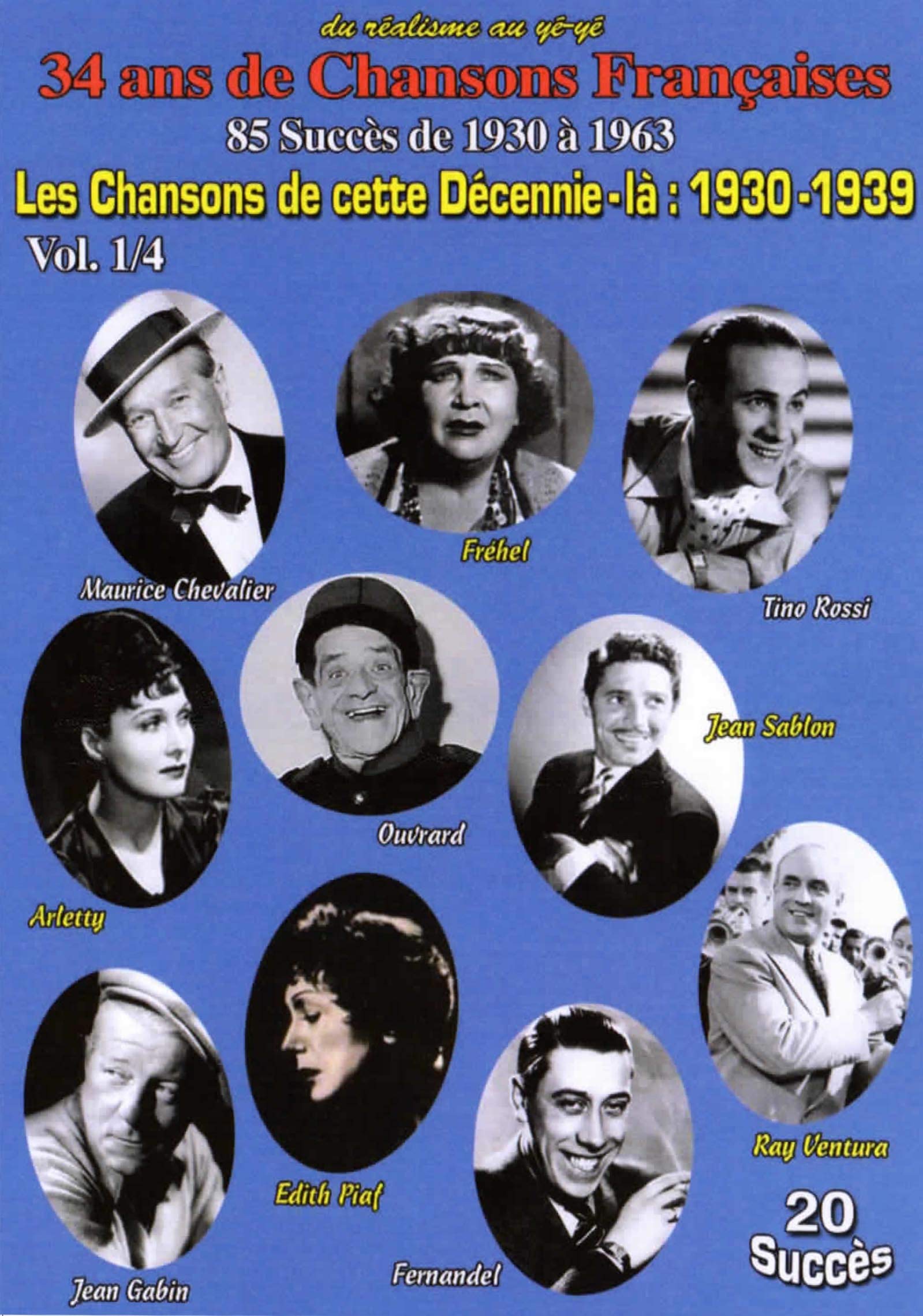 Chansons de cette décennie-là : 1930-1939, vol. 1 Films