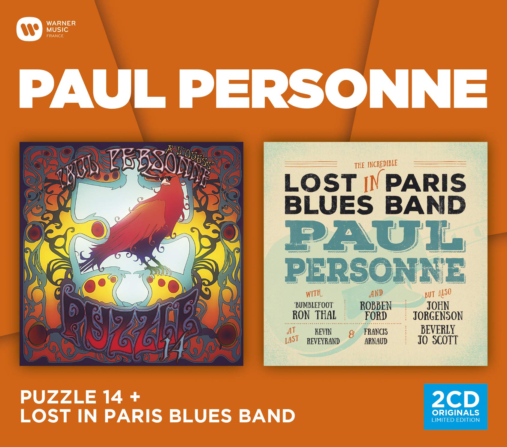 Coffret 2cd : Lost in Paris Blues Band & Puzzle 14 cd