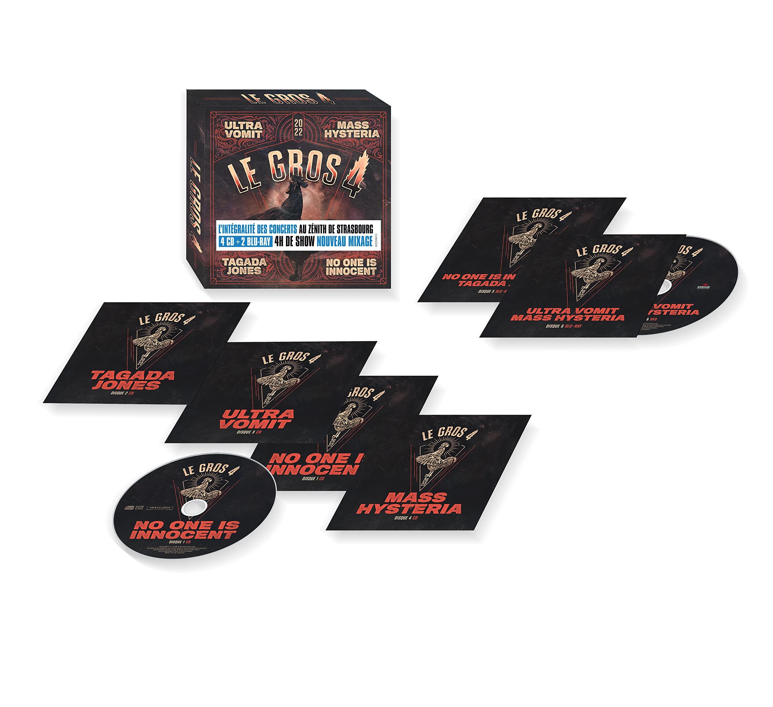 Le Gros 4 : Live au Zénith de Strasbourg - Coffret 4 CD + 2 Blu-ray dvd