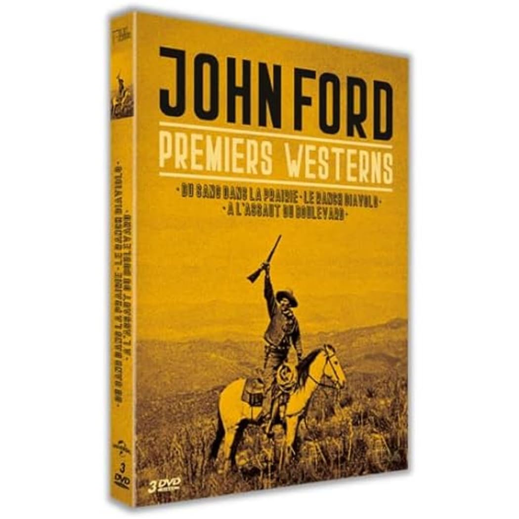 John Ford-Premiers westerns : du Sang dans la Prairie + Le Ranch Diavolo + À l'assaut du Boulevard dvd