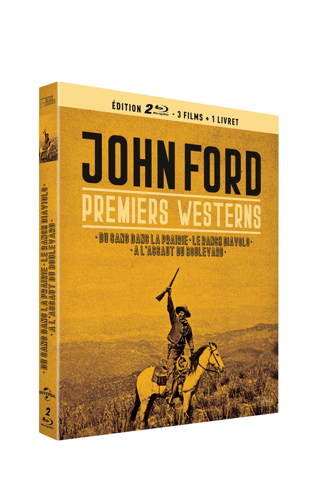 John Ford-Premiers westerns : du Sang dans la Prairie + Le Ranch Diavolo + À l'assaut du Boulevard Movies