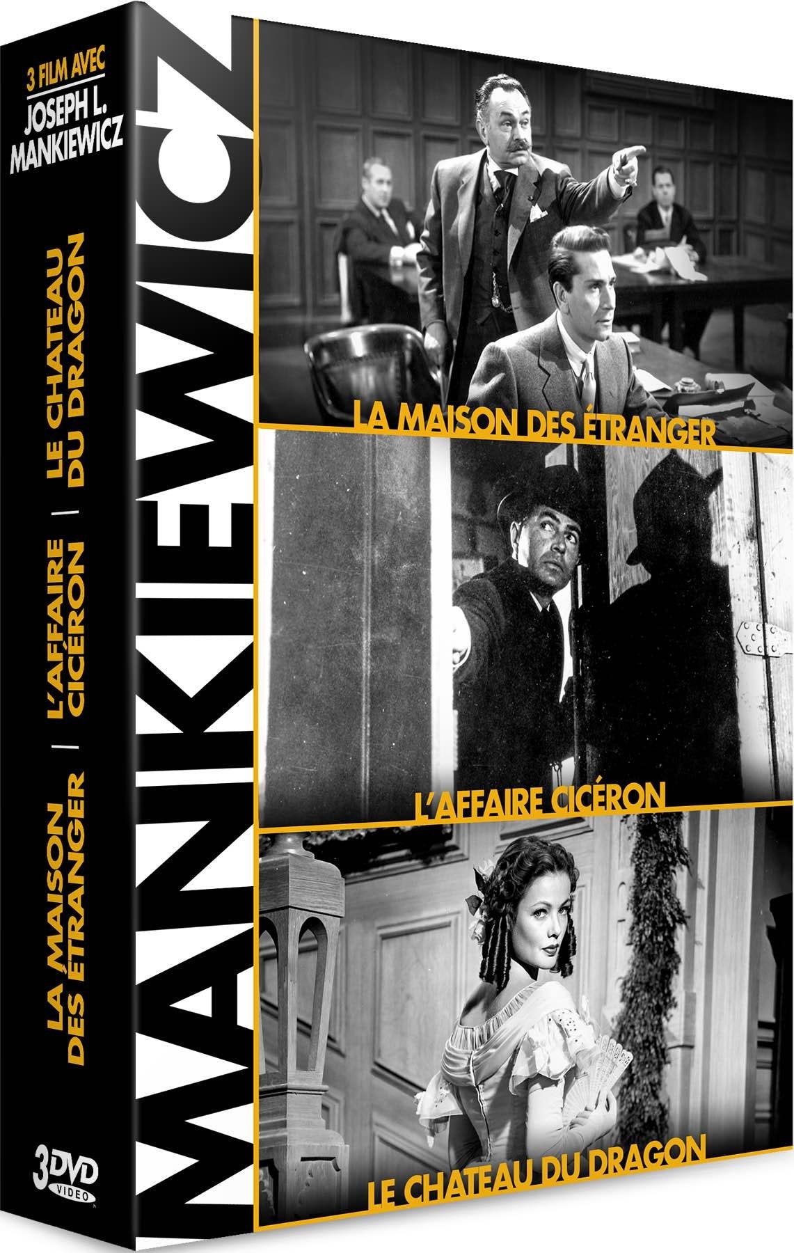Coffret joseph l. mankiewicz 3 films : la maison des étrangers ; l'affaire cicéron ; le château du dragon Films