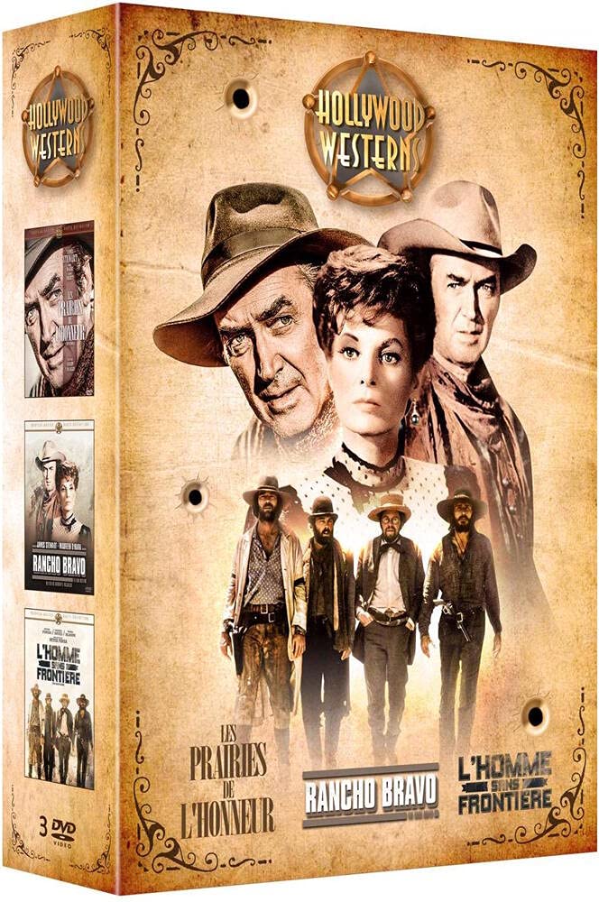 Coffret hollywood westerns 3 films : rancho bravo ; l'homme sans frontière ; les prairies de l'honneur Movies