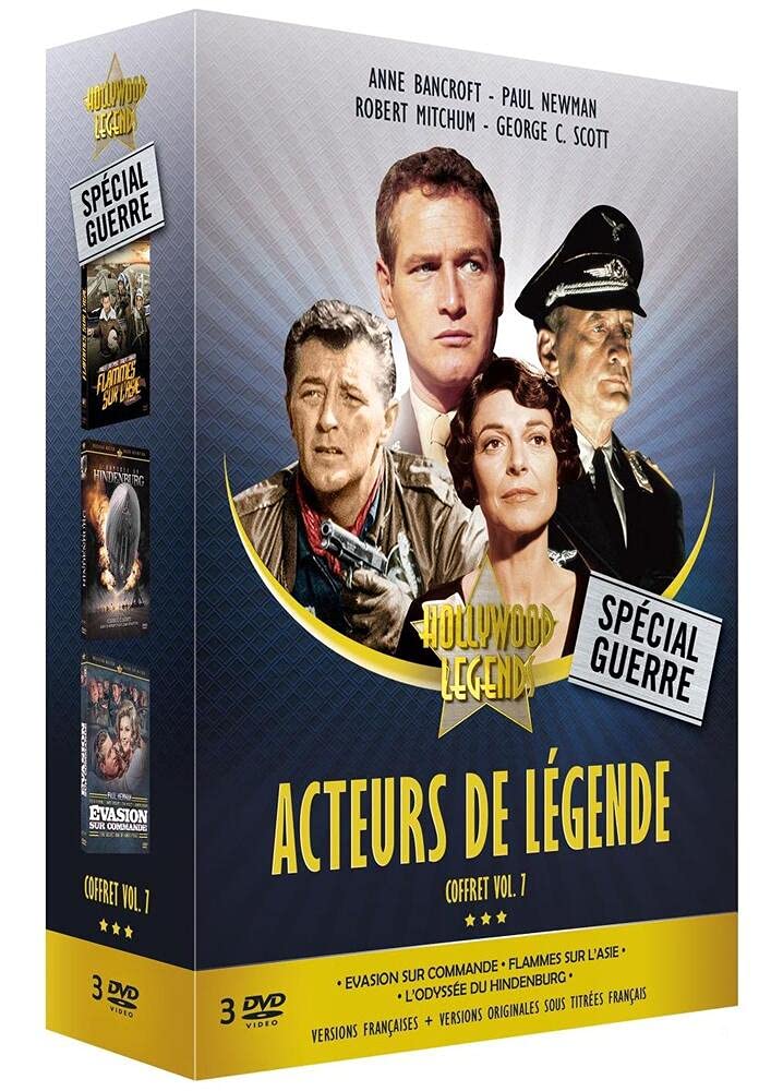 Coffret acteurs de légende, vol. 7, 3 films : évasion sur commande ; flemmes sur l'asie ; l'odyssée du hindeburg Films