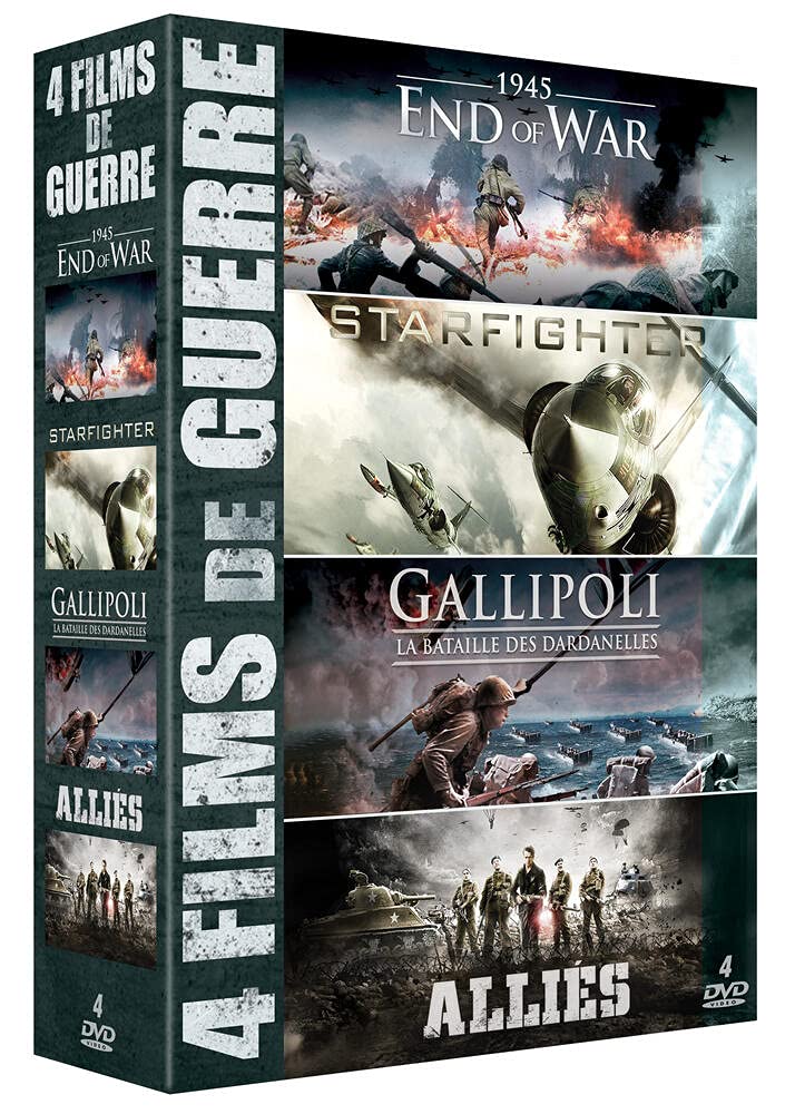 4 FILMS DE GUERRE - COFFRET 4 DVD (1945 END OF WAR - STARFIGHTER - GALLIPOLI, LA BATAILLE DES DARDANELLES - ALLIES) Movies