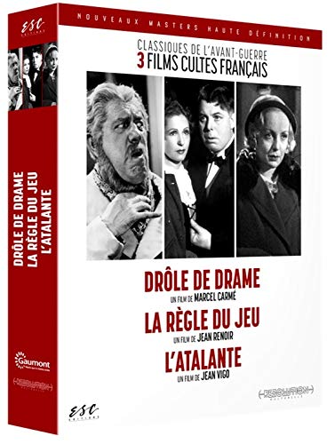 Coffret classiques de l'avant-guerre 3 films : drôle de drame ; la règle du jeu ; l'atalante Films