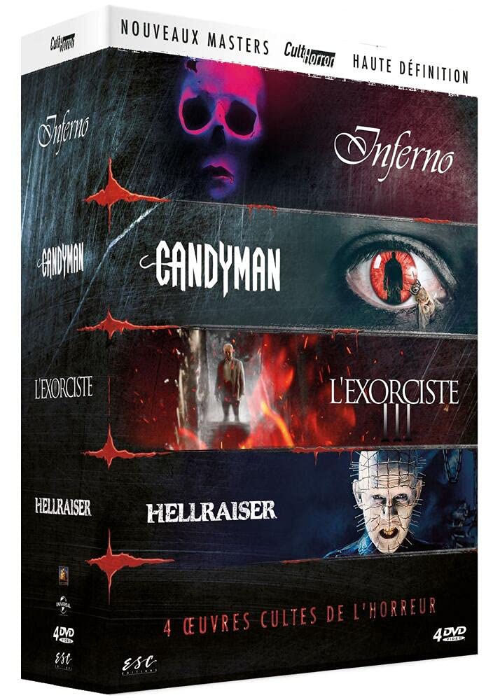 Cult'Horror n° 2 : Inferno + Candyman + L'Exorciste III + Hellraiser : Le pacte dvd