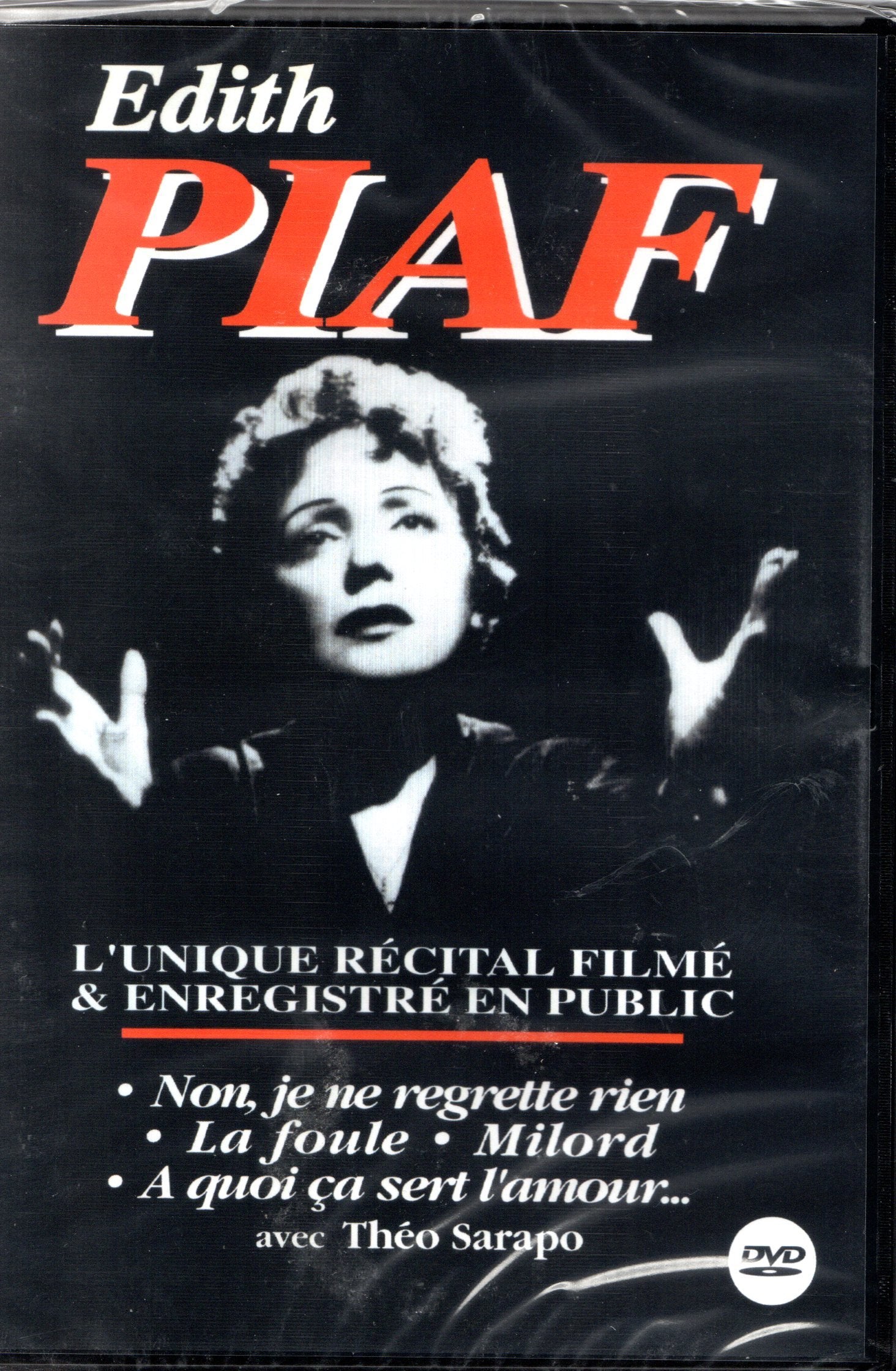 Edith Piaf - L'Unique récital filmé & enregistré en public DVD Films