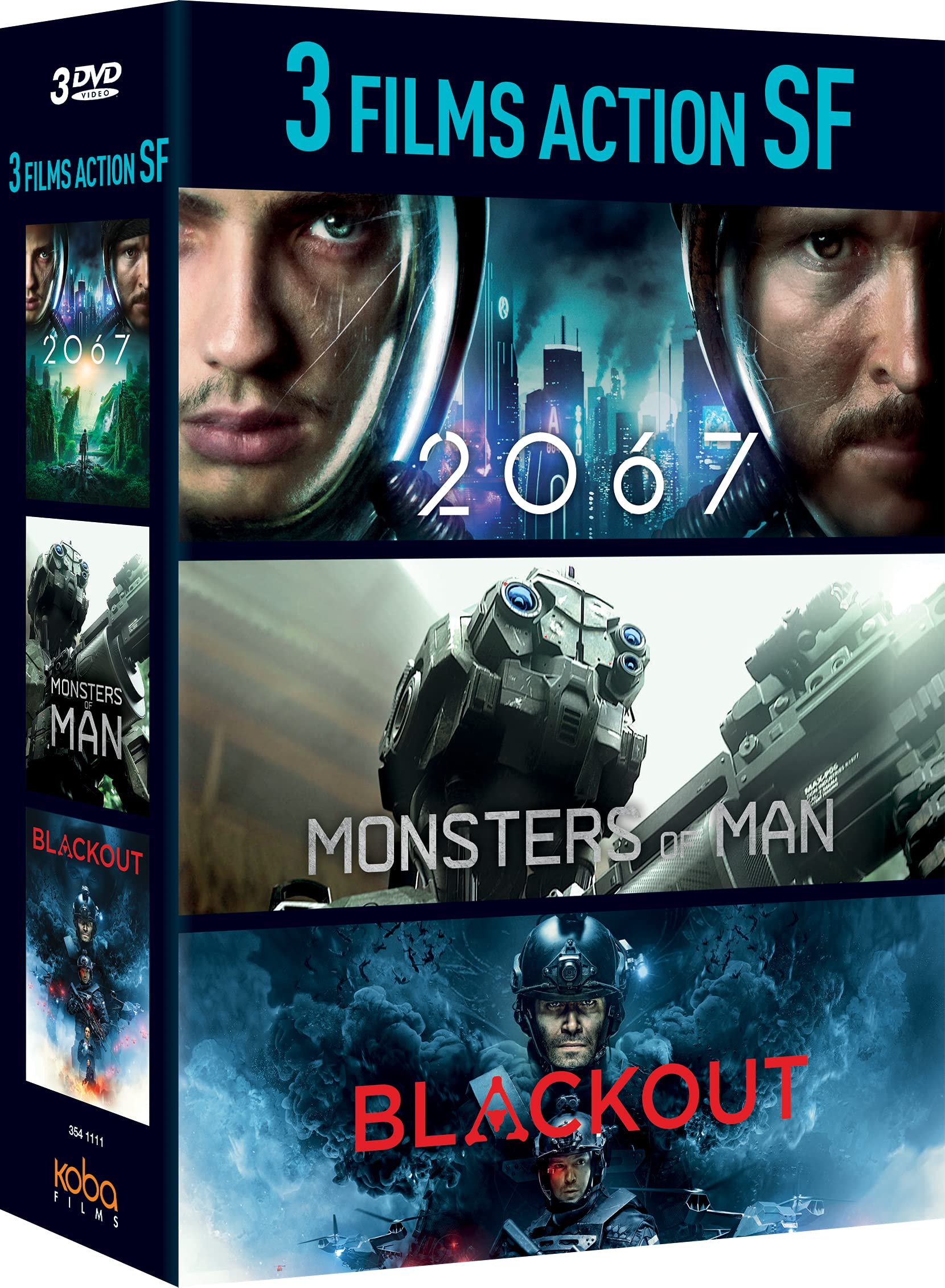 Action SF-Coffret 3 Films : 2067 + Monsters of Man + Blackout dvd
