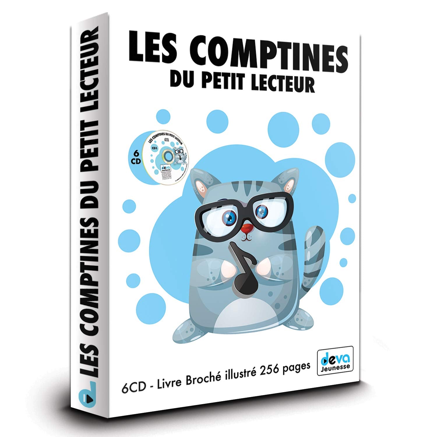 Comptines du petit lecteur - Coffret 6CD avec Livre 256 Pages cd