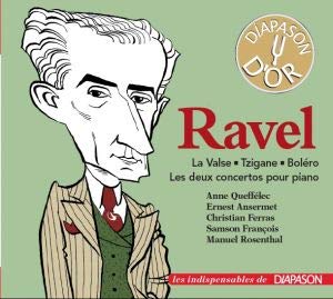 Ravel : La Valse - Tzigane - Boléro - Concertos pour piano. Quefélec, Ansermet, Ferras, François, Rosenthal. Classical