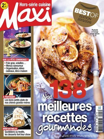maxi cuisine - hors série - nos 138 meilleures recettes gourmandes - novembre 2015 janvier 2016 book
