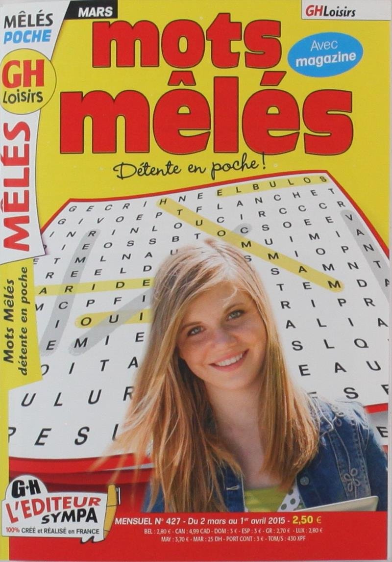 mots mêlés détente en poche N°427; mêlés poche; avec magazine Books