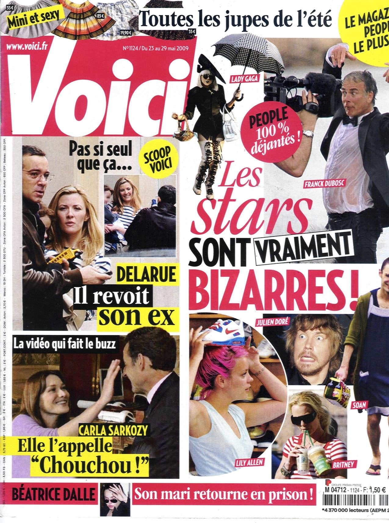 Voici N°1124: Stars Bizarres/ Delarue/ Bruni/ Dalle/ Audigier/ Pataky/ Martinez/ Cyrus/ Guilhaume/ Panettiere book