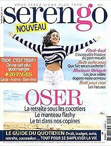 serengo; oser - la retraite sous les cocotiers; le manteau flashy; le tri dans nos copines; le guide du quotidien droit, budget, auto, retraite, succession... book
