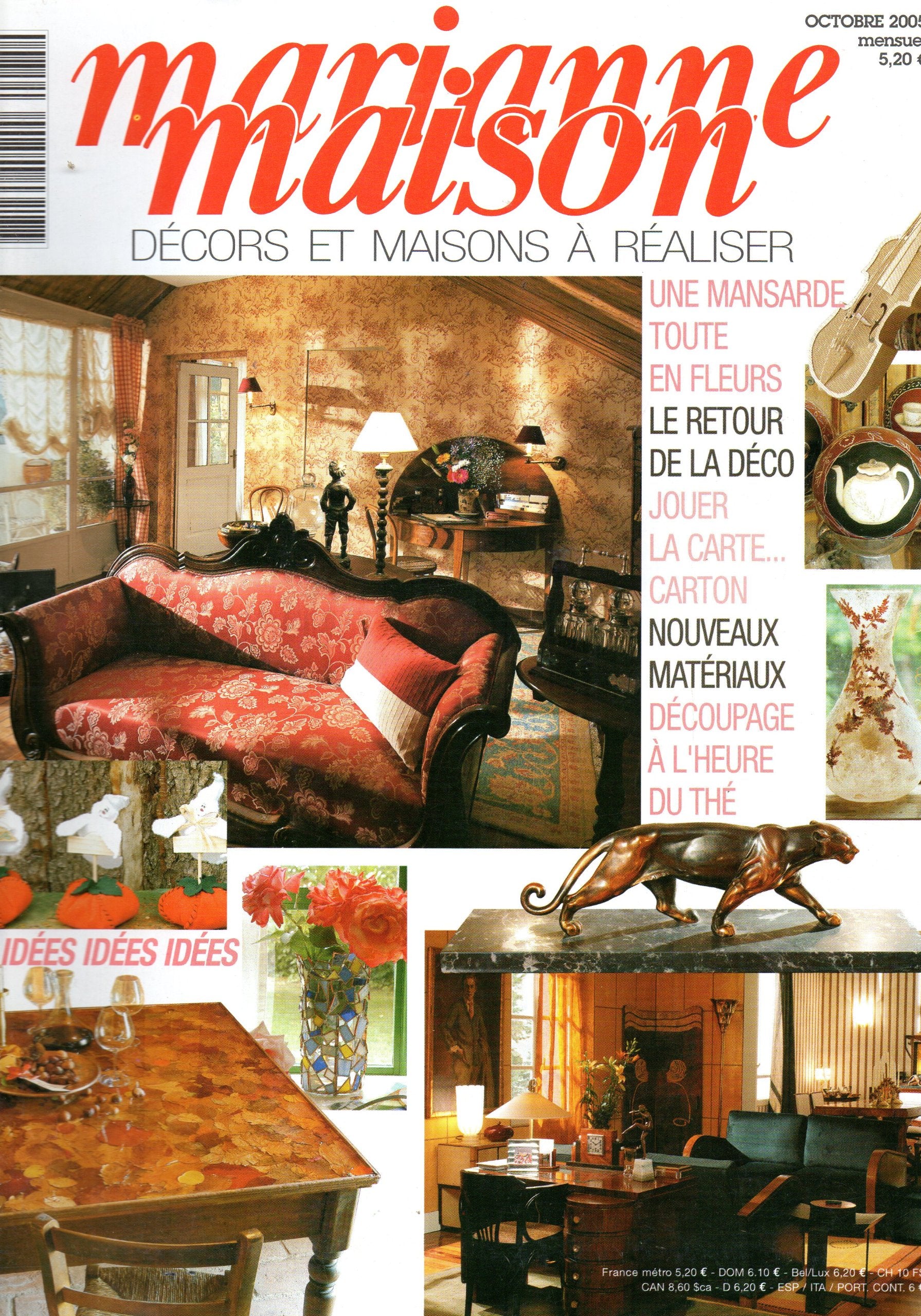 Marianne Maison N°75 - Octobre 2005 - décors et idées pour la maison à réaliser soi-même Books