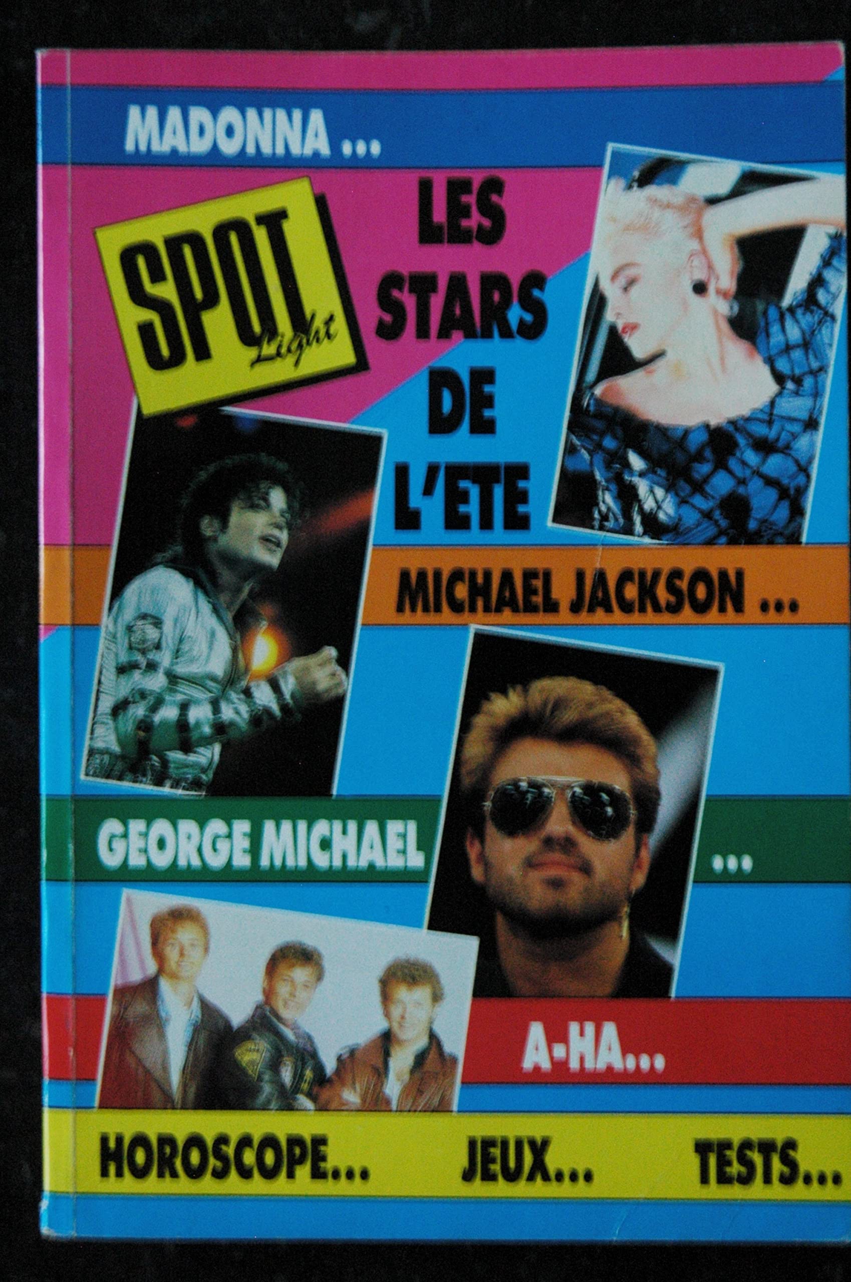 SPOT LIGHT HS 1 1988 MADONNA A-HA MICHAEL JACKSON RENAUD ARNOLD SCHWARZENEGGER TERMINATOR CONAN PREDATOR 144 PAGES book