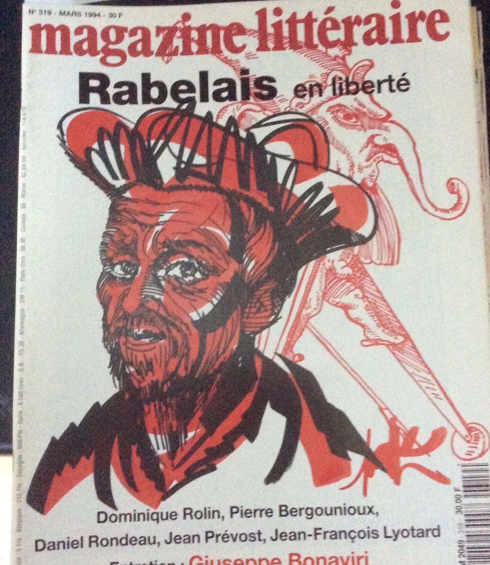 Revue magazine litteraire n 319 - rabelais Books