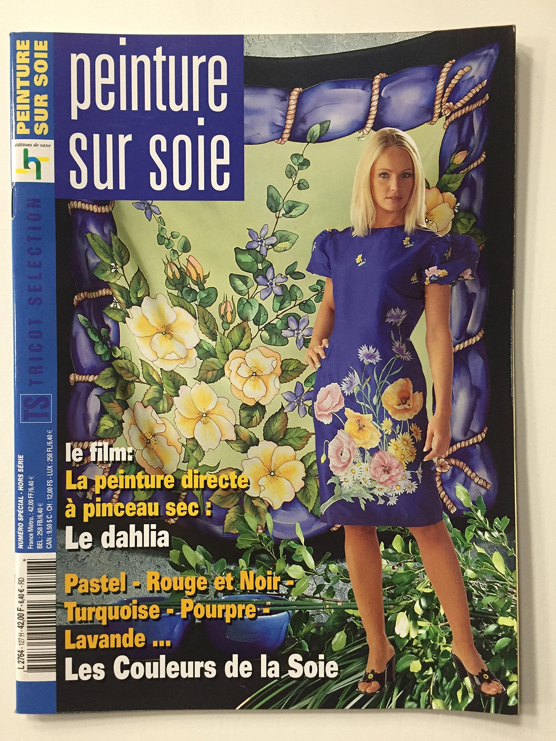 Peinture sur soie, pastel, Rougés noirs, turquoise, pourpre, lavande book
