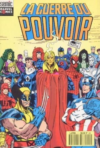 La Guerre Du Pouvoir - 1ere partie - semic marvel book