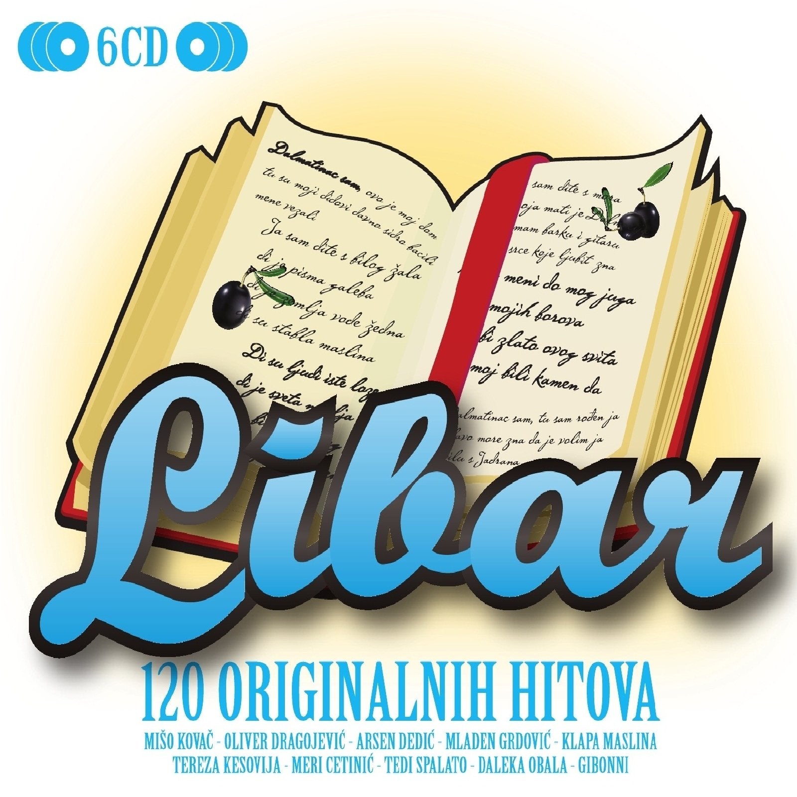 LIBAR – Dalmatian Songs 120 originalnih hitova – Box, 2012 (6 CD) Music