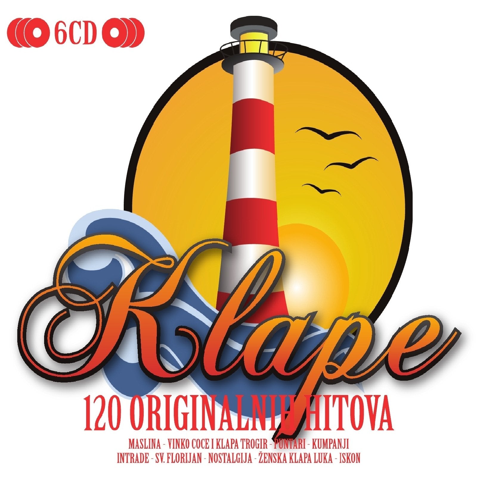 RAZNI IZVODJACI-Klape 120 Originalnih Hitova Music