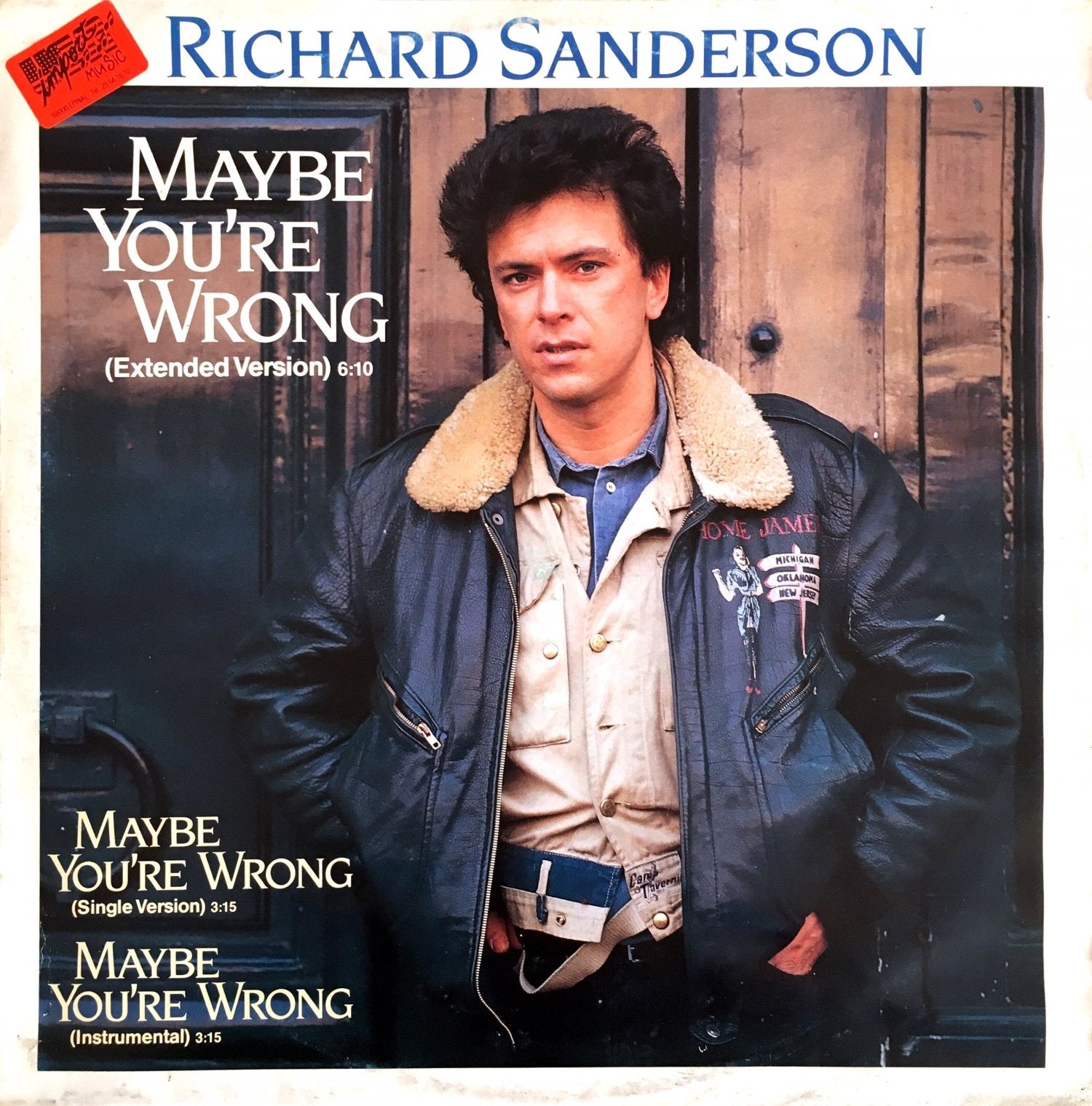 Maybe You're Wrong (Ext. Version, 1987) cd