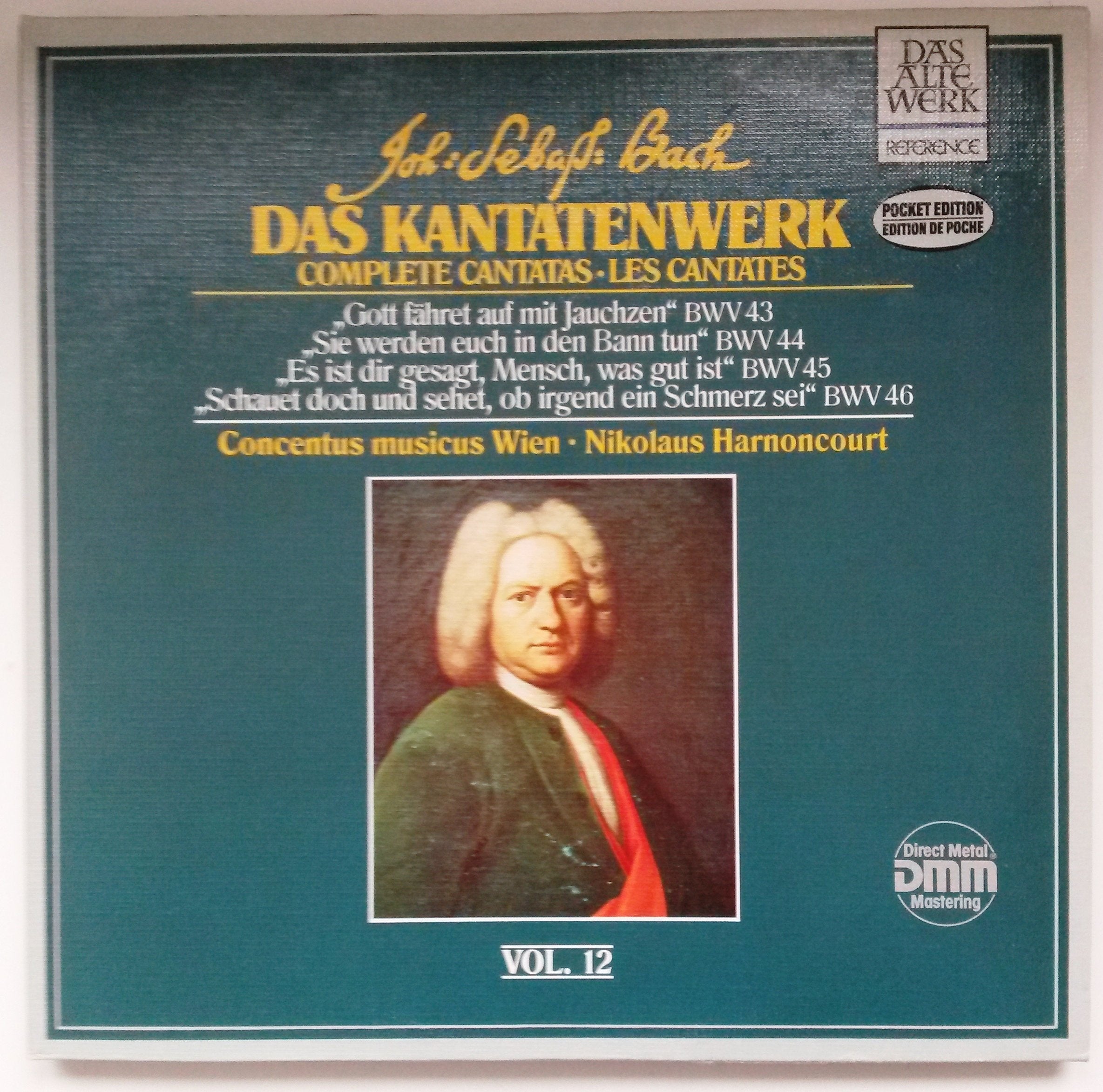 Bach: Das Kantatenwerk / Complete Cantatas - Vol. 12 (BWV 43 - 46) (Pocket Edition) Classical