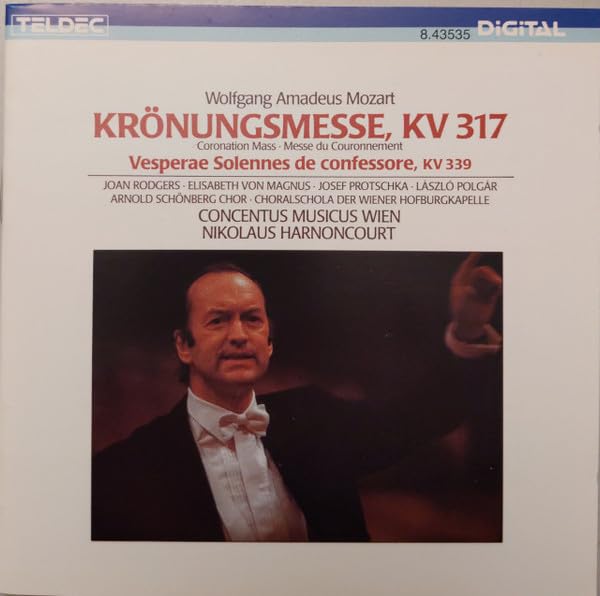 "Kronungsmesse, KV 317" - Wolfgang Amadeus Mozart cd