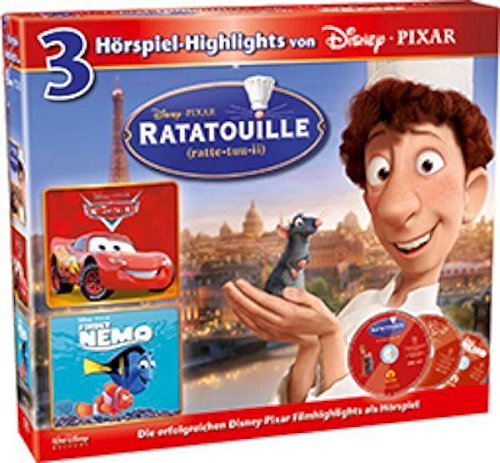 Ratatouille,Cars und Findet Nemo: 3er Box-Set 2 cd