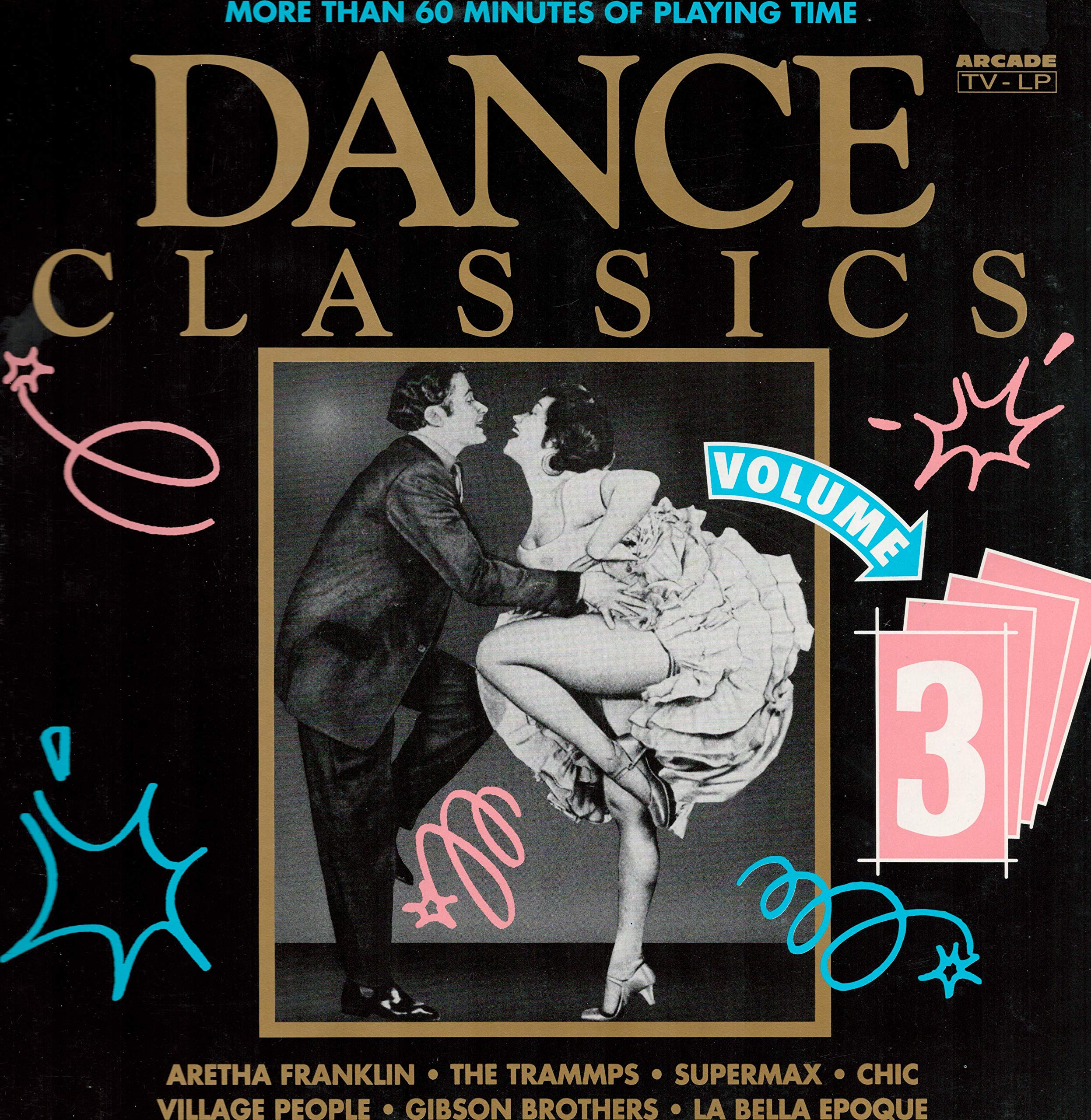 Aretha Franklin, Supermax, Chic, Village People, Gibson Brothers.. Music