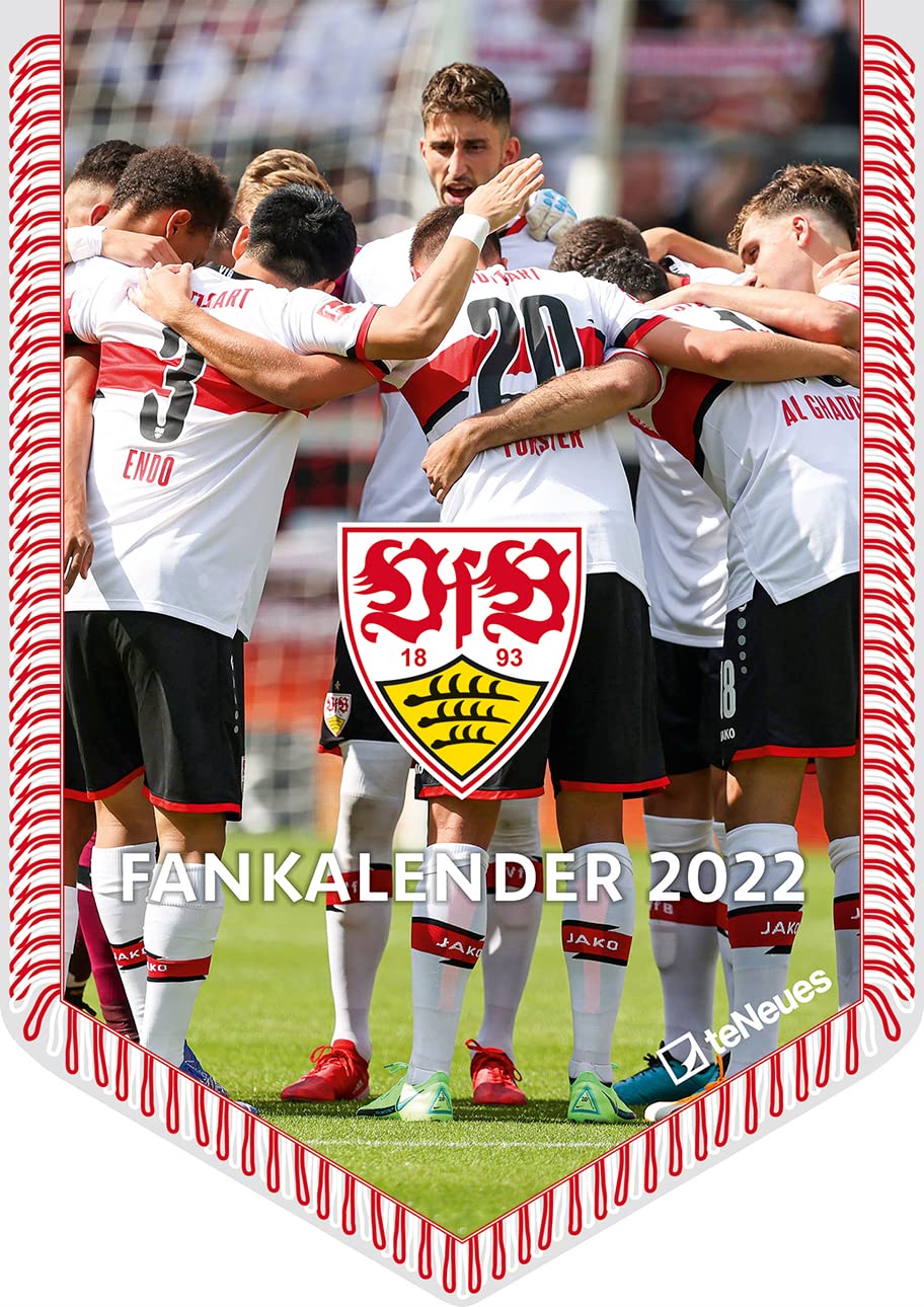 VfB Stuttgart 2022 - Bannerkalender - Fan-Kalender - Fußball-Kalender - 29,7x42 - Sport Leisure, Home & Garden
