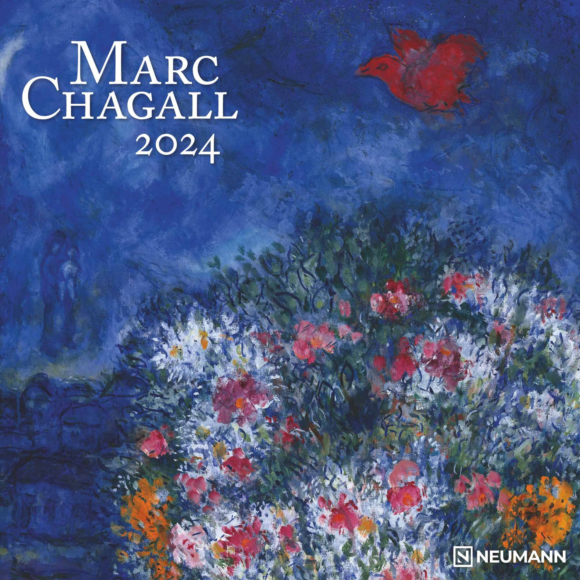 Marc Chagall 2024 - Wand-Kalender - Broschüren-Kalender - 30x30 - 30x60 geöffnet - Kunst-Kalender Film, Art & Culture