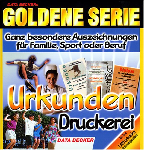 Goldene Serie Urkunden Druckerei Other software