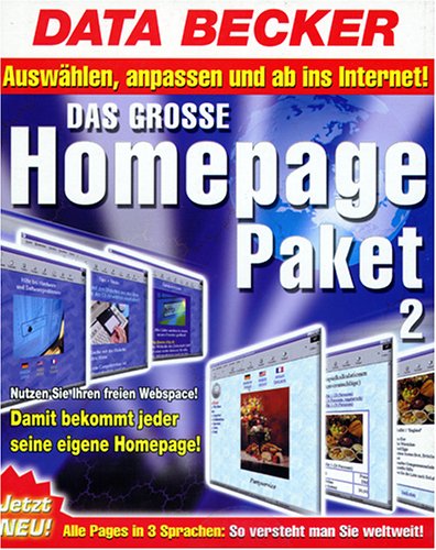 Das große Homepagepaket 2.0. CD- ROM für Windows ab 95. 133 Vorlagen in Deutsch, Englisch, Französisch Music