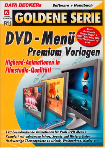 DVD-Menü Premium Vorlagen, DVD-ROM Highend-animationen in Filmstudio-Qualität! 120 beeindruckende Animations für Profi-DVD-Menüs. Komplett mit animierten Intros, Sounds und Hintergründen. Hochwertige Themenpakete zu Urlaub, Weihnachten, K Web & Graphic Design