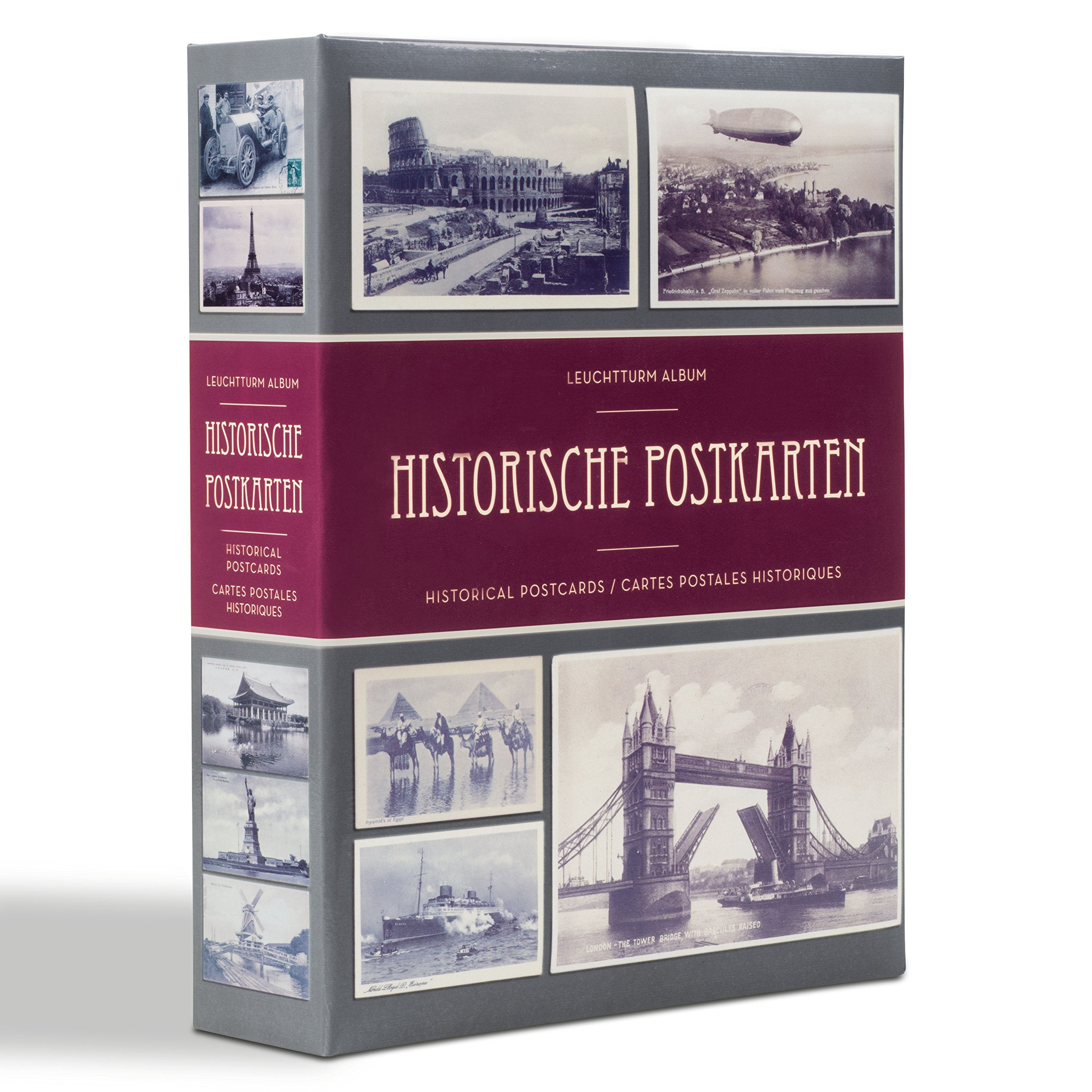 Album für 200 hist. Postkarten: Album für 200 historische Postkarten, mit 50 eingebundenen Klarsichthüllen Hobbies & Crafts