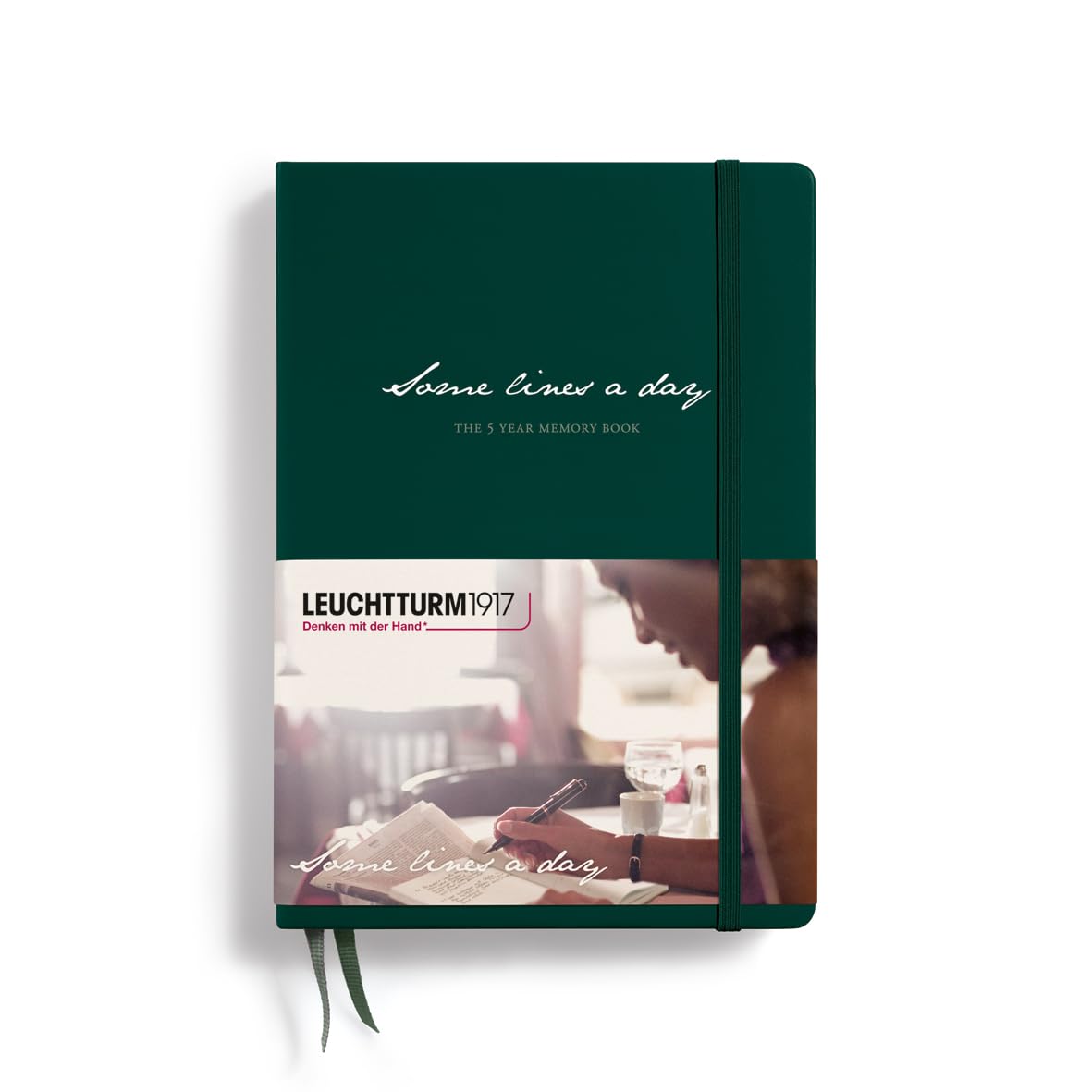 LEUCHTTURM1917 - Some Lines A Day - Cahier de mémoire de 5 ans - Journal à couverture rigide 366 pages pour 5 ans de saisie (poudre) book