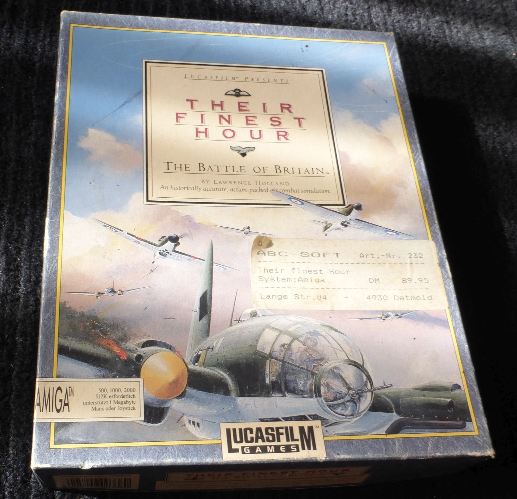 Their Finest Hour - The Battle of Britain Amiga Retrospiel Commodore Lucasfilm Games Simulation Lawrence Holland Larry Holland Games