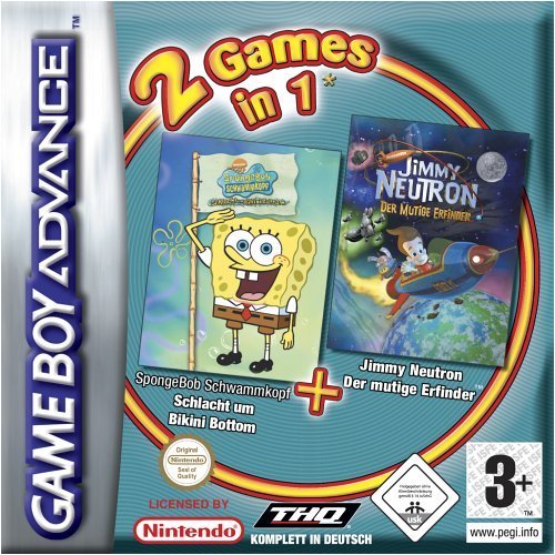 2 Games in 1 - Spongebob + Jimmy Neutron Older Consoles