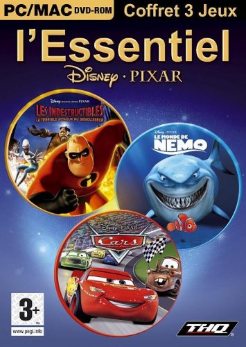 Tripack Pixar Cars + Le Monde De Nemo+ Indestructibles 1 Action game